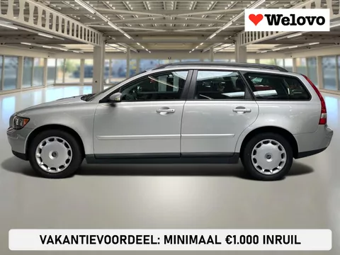 Volvo V50 2.4i Summum Incl. BTW, dealer onderhoud, leder, electr. stoel, boekjes...